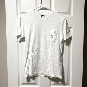Disney Uniqlo Mickey Mouse White Pocketed Tee Size XS